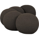  Color_Brown -- Apollo Brown Boucle Fabric Upholstered Bench IMAGE 5