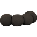  Color_Brown -- Apollo Brown Boucle Fabric Upholstered Bench IMAGE 6
