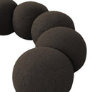  Color_Brown -- Apollo Brown Boucle Fabric Upholstered Bench IMAGE 7