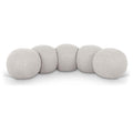  Color_Cream -- Apollo Cream Boucle Fabric Upholstered Bench IMAGE 1