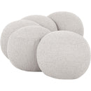  Color_Cream -- Apollo Cream Boucle Fabric Upholstered Bench IMAGE 5