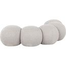  Color_Cream -- Apollo Cream Boucle Fabric Upholstered Bench IMAGE 6