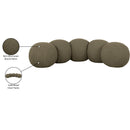  Color_Olive -- Apollo Olive Boucle Fabric Upholstered Bench IMAGE 10