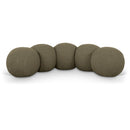  Color_Olive -- Apollo Olive Boucle Fabric Upholstered Bench IMAGE 1