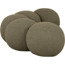  Color_Olive -- Apollo Olive Boucle Fabric Upholstered Bench IMAGE 5