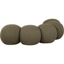  Color_Olive -- Apollo Olive Boucle Fabric Upholstered Bench IMAGE 6