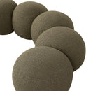  Color_Olive -- Apollo Olive Boucle Fabric Upholstered Bench IMAGE 7