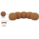  Color_Saddle -- Apollo Saddle Boucle Fabric Upholstered Bench IMAGE 10