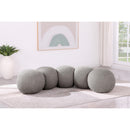  Color_Taupe -- Apollo Taupe Boucle Fabric Upholstered Bench IMAGE 2