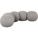  Color_Taupe -- Apollo Taupe Boucle Fabric Upholstered Bench IMAGE 3