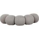  Color_Taupe -- Apollo Taupe Boucle Fabric Upholstered Bench IMAGE 4