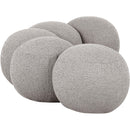  Color_Taupe -- Apollo Taupe Boucle Fabric Upholstered Bench IMAGE 5