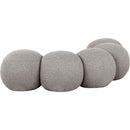 Color_Taupe -- Apollo Taupe Boucle Fabric Upholstered Bench IMAGE 6