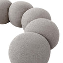  Color_Taupe -- Apollo Taupe Boucle Fabric Upholstered Bench IMAGE 7