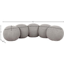  Color_Taupe -- Apollo Taupe Boucle Fabric Upholstered Bench IMAGE 9