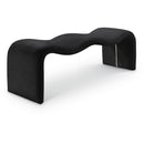  Color_Black -- Meridian Willow Vegan Leather Upholstered Bench IMAGE 1