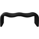  Color_Black -- Meridian Willow Vegan Leather Upholstered Bench IMAGE 3