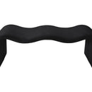  Color_Black -- Meridian Willow Vegan Leather Upholstered Bench IMAGE 6