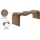  Color_Brown -- Willow Brown Vegan Leather Upholstered Bench IMAGE 11