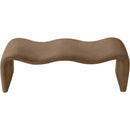  Color_Brown -- Willow Brown Vegan Leather Upholstered Bench IMAGE 5