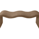 Meridian Willow Brown Vegan Leather Bench IMAGE 6