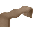  Color_Brown -- Willow Brown Vegan Leather Upholstered Bench IMAGE 7