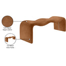  Color_Cognac -- Willow Cognac Vegan Leather Upholstered Bench IMAGE 11