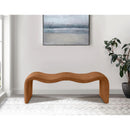  Color_Cognac -- Willow Cognac Vegan Leather Upholstered Bench IMAGE 2