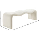  Color_Cream -- Willow Cream Vegan Leather Upholstered Bench IMAGE 10