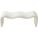  Color_Cream -- Willow Cream Vegan Leather Upholstered Bench IMAGE 5
