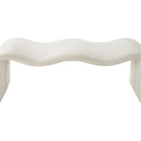  Color_Cream -- Willow Cream Vegan Leather Upholstered Bench IMAGE 6