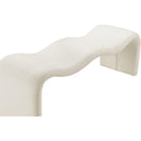  Color_Cream -- Willow Cream Vegan Leather Upholstered Bench IMAGE 7