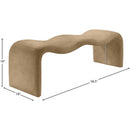  Color_Tan -- Willow Tan Vegan Leather Upholstered Bench IMAGE 10