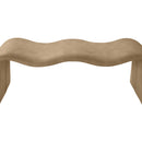 Meridian Willow Tan Vegan Leather Bench IMAGE 6