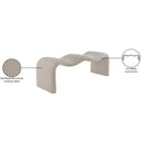  Color_Beige -- Meridian Willow Corduroy Fabric Upholstered Bench IMAGE 11