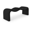  Color_Black -- Willow Black Corduroy Fabric Upholstered Bench IMAGE 1