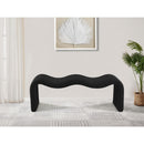  Color_Black -- Willow Black Corduroy Fabric Upholstered Bench IMAGE 2