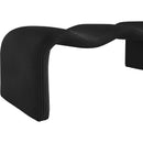  Color_Black -- Willow Black Corduroy Fabric Upholstered Bench IMAGE 8