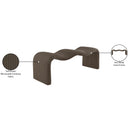  Color_Brown -- Willow Brown Corduroy Fabric Upholstered Bench IMAGE 11