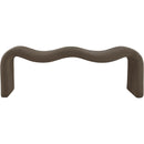  Color_Brown -- Willow Brown Corduroy Fabric Upholstered Bench IMAGE 3