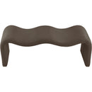  Color_Brown -- Willow Brown Corduroy Fabric Upholstered Bench IMAGE 5