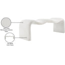 Color_Cream -- Willow Cream Corduroy Fabric Upholstered Bench IMAGE 11