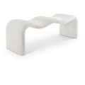  Color_Cream -- Willow Cream Corduroy Fabric Upholstered Bench IMAGE 1