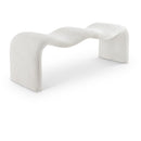  Color_Cream -- Willow Cream Corduroy Fabric Upholstered Bench IMAGE 1