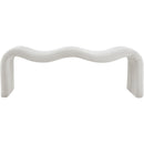 Meridian Willow Cream Corduroy Fabric Bench IMAGE 3