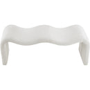  Color_Cream -- Willow Cream Corduroy Fabric Upholstered Bench IMAGE 5
