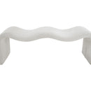  Color_Cream -- Willow Cream Corduroy Fabric Upholstered Bench IMAGE 6