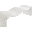  Color_Cream -- Willow Cream Corduroy Fabric Upholstered Bench IMAGE 7