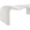  Color_Cream -- Willow Cream Corduroy Fabric Upholstered Bench IMAGE 8