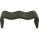  Color_Green -- Willow Green Corduroy Fabric Upholstered Bench IMAGE 5